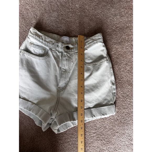 American Apparel 24 Vintage High Rise Light Wash Denim Shorts - Picture 4 of 6